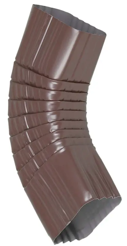 Gutter Side Elbow, Style B, 75 Degree, Brown Aluminum, 3 X 4 In.