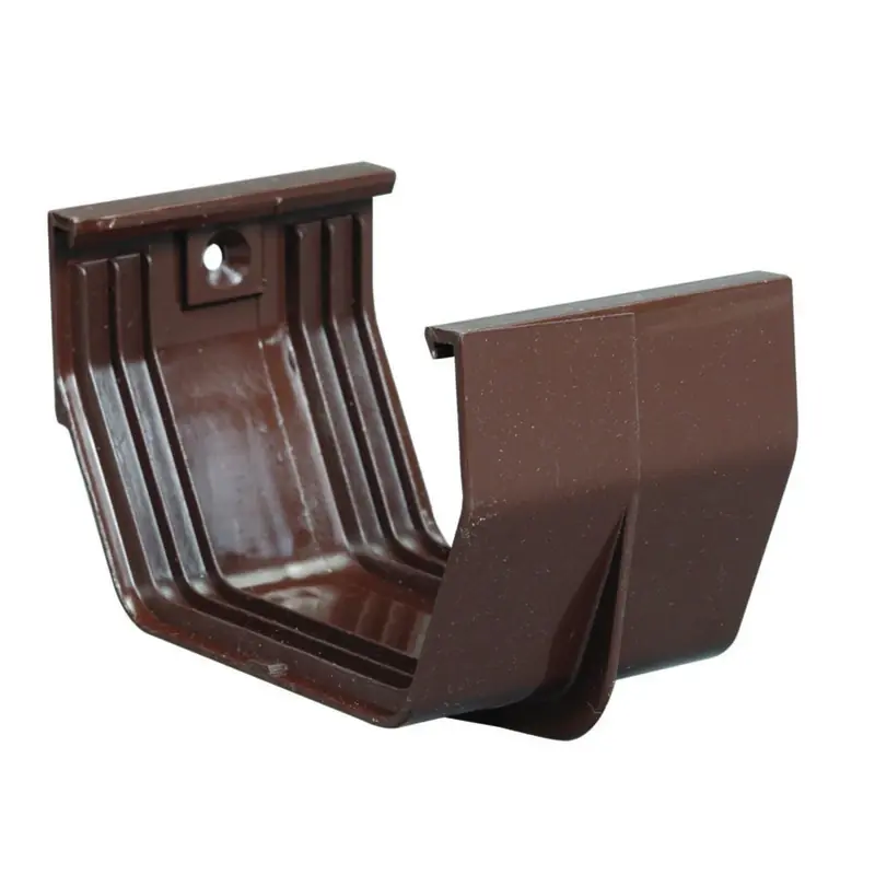 3.3 In. H X 3 In. W X 5 In. L Brown Vinyl U Gutter Connector