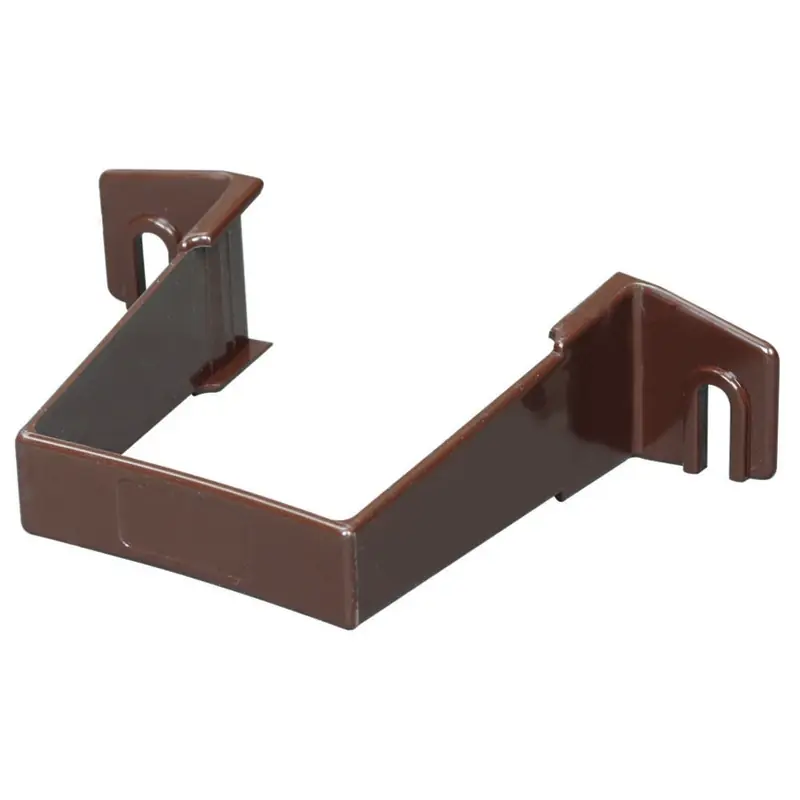 3.3 In. H X 1 In. W X 4.3 In. L Brown Vinyl U Downspout Bracket