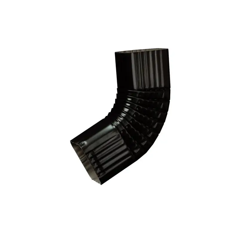 2 In. H X 2 In. W X 3 In. L Black Aluminum Downspout Elbow