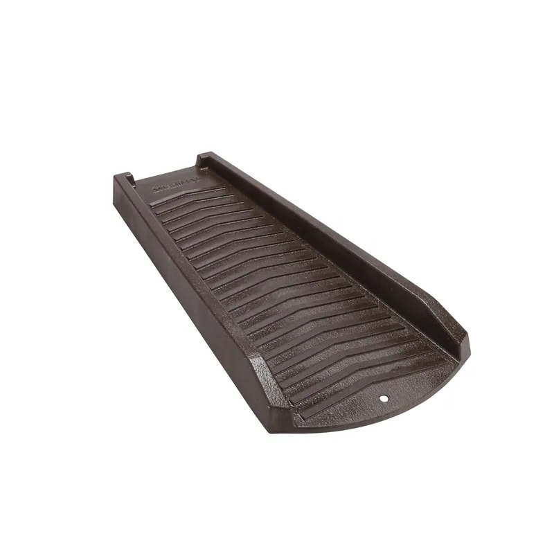 Splash Block, Extends Downspout, Brown Resin, 24 In.
