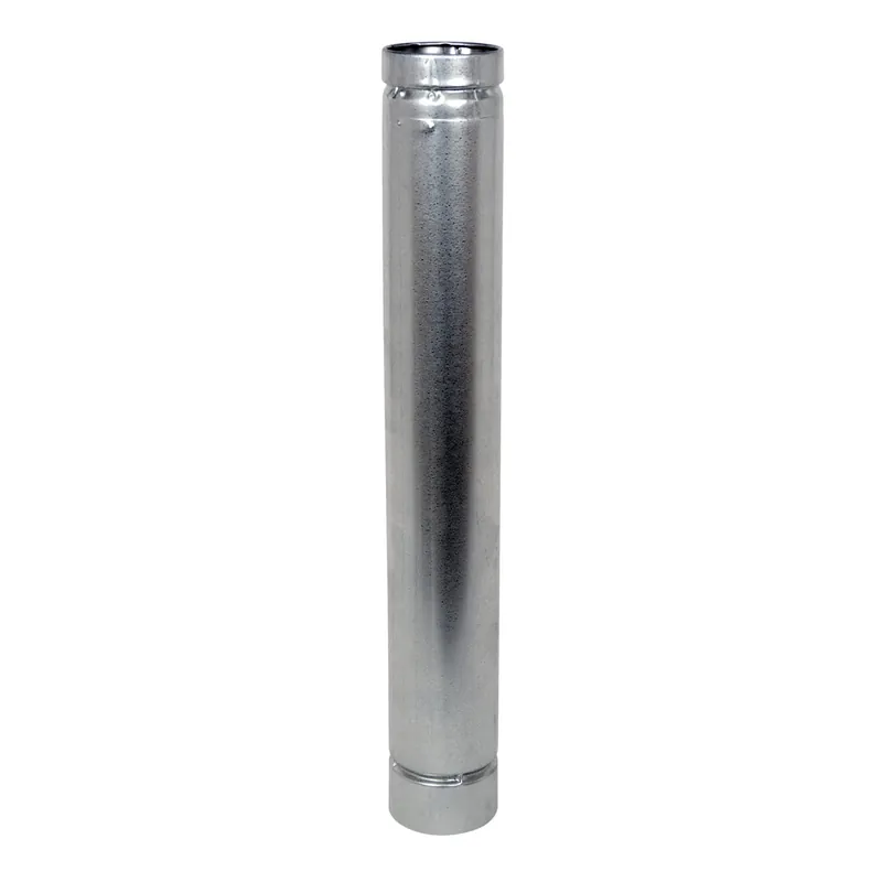 4 In. D X 24 In. L Stainless Steel Stove Pipe
