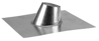 Pellet Stove Flashing, Type L, Adjustable, 4-in.