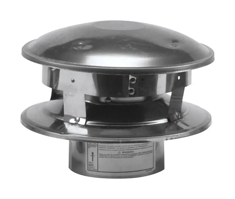 Pellet Stove Vertical Termination Cap, 4-in.