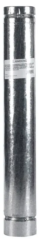 3 In. D X 24 In. L Aluminum Stove Pipe