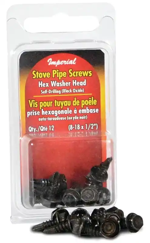 Stove Pipe Screws Square /12pc