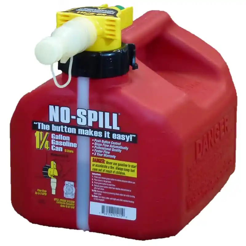Gas Can, Carb Compliant, Red, 1-1/4 Gallons
