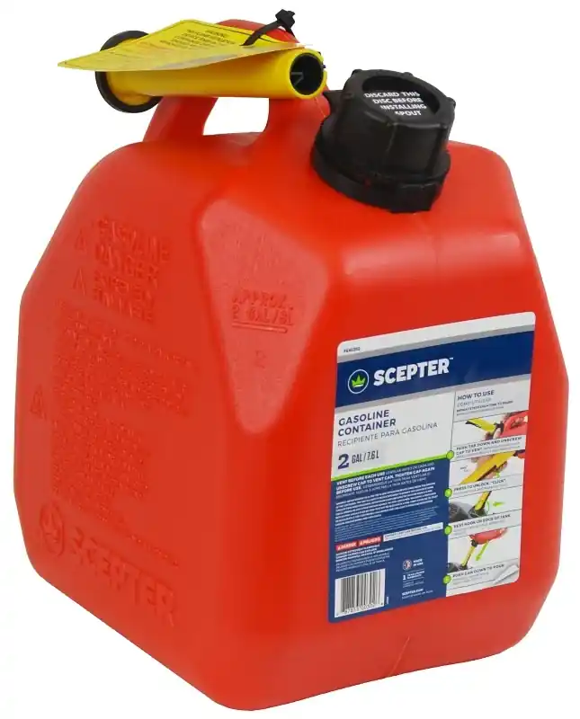 Flo N‘ Go Fg4g211 2 Gallon Gas Can - Durable Polypropylene, Red