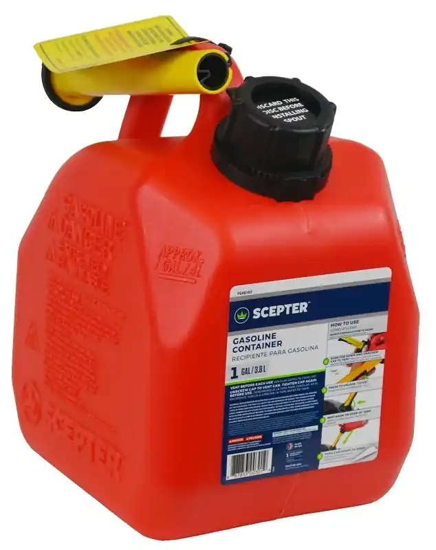 Flo N‘ Go Fg4g111 1 Gallon Gas Can - Durable Polypropylene, Red