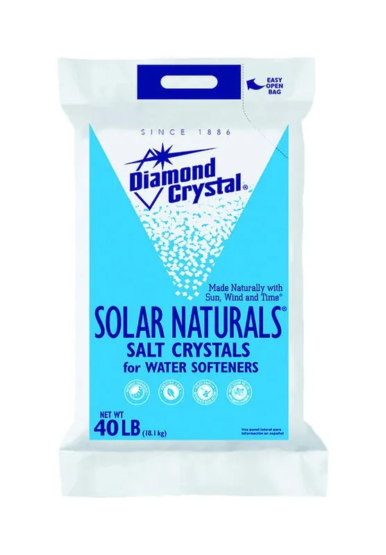 Diamond Crystal Solar Naturals Water Softener Salt Crystal 40 Lb