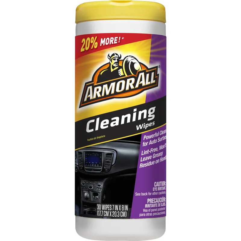 Leather/rubber/vinyl Cleaner Wipes 30 Ct