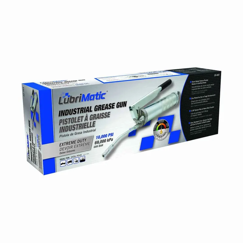 14 Oz. Industrial Lever Grease Gun, 10,000 Psi