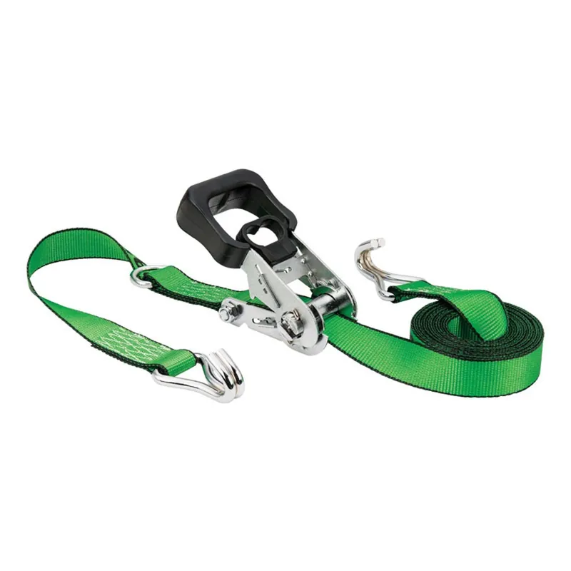 1.5 In. W X 16 Ft. L Green Ratchet Tie Down Strap 1666 Lb 1 Pk