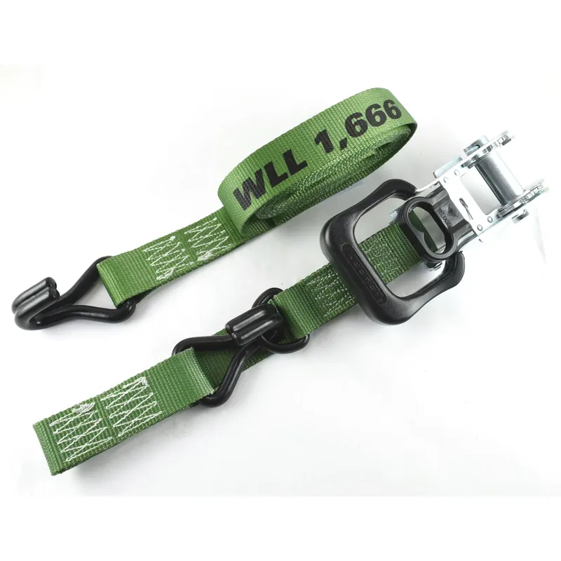 1.5 In. W X 12 Ft. L Forest Green Ratchet Tie Down Strap 1666 Lb 1 Pk