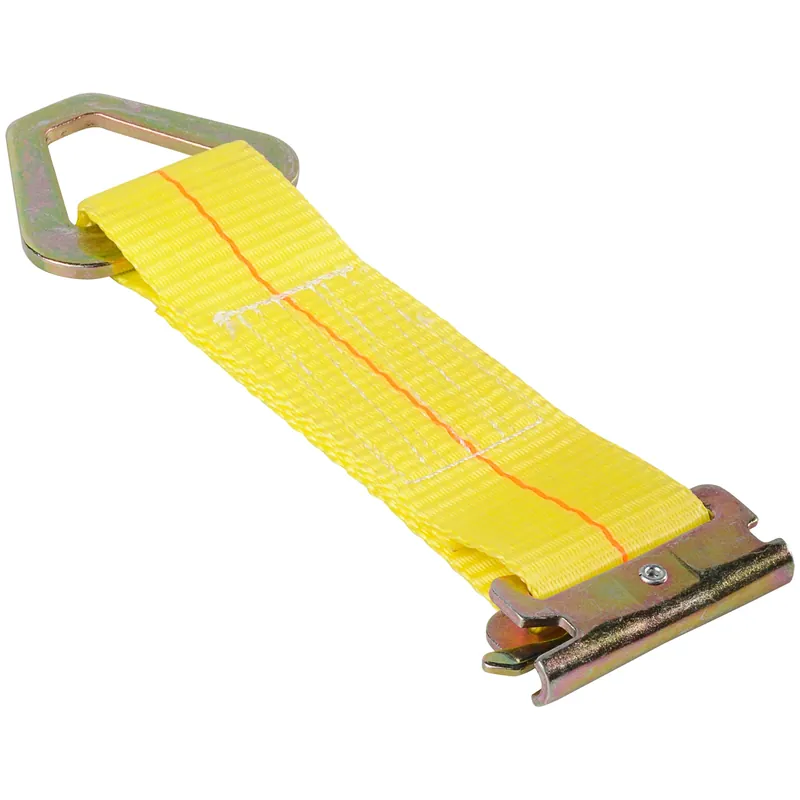 2 In. W X 7 In. L Yellow E-track Tie-off 2000 Lb 1 Pk