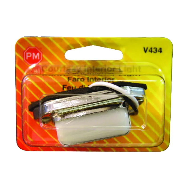V434 Chrome Plated Brass License Illuminator Utility Light