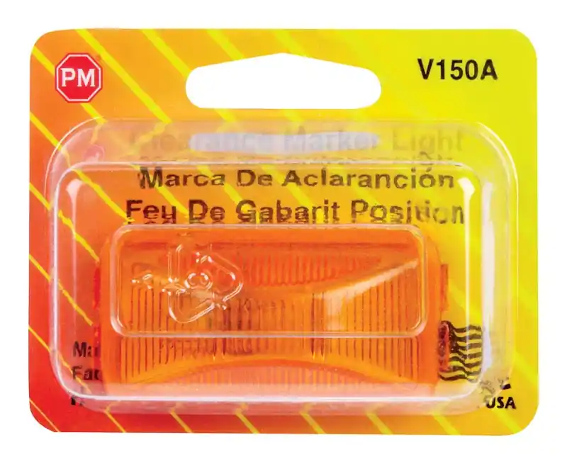 Peterson V150a Amber Rectangle Clearance & Side Marker Light For Vehicles
