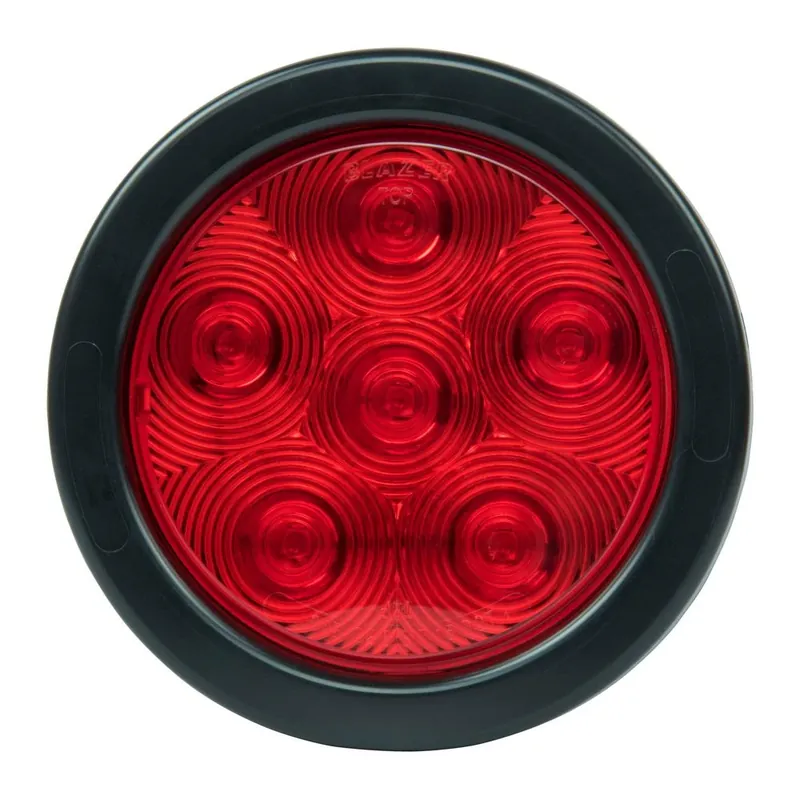 Power Maxx C542rtm 4" Round Red Led Stop/tail/turn Light Kit