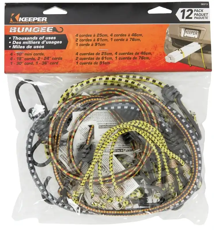 Assorted Bungee Cord Set Asst In. L 12 Pk