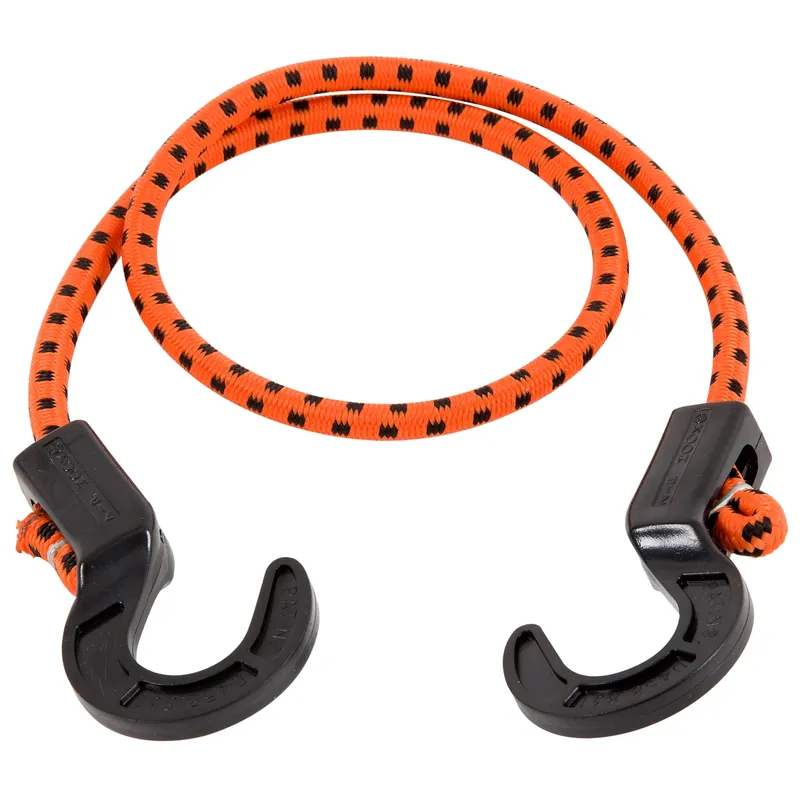 Orange Adjustable Bungee Cord 30 In. L X 0.315 In. 1 Pk