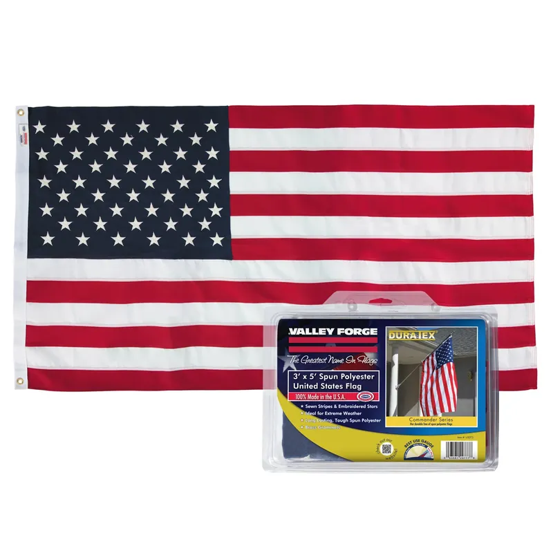 3 Ft. X 5 Ft. Polyester American Flag With Brass Grommets