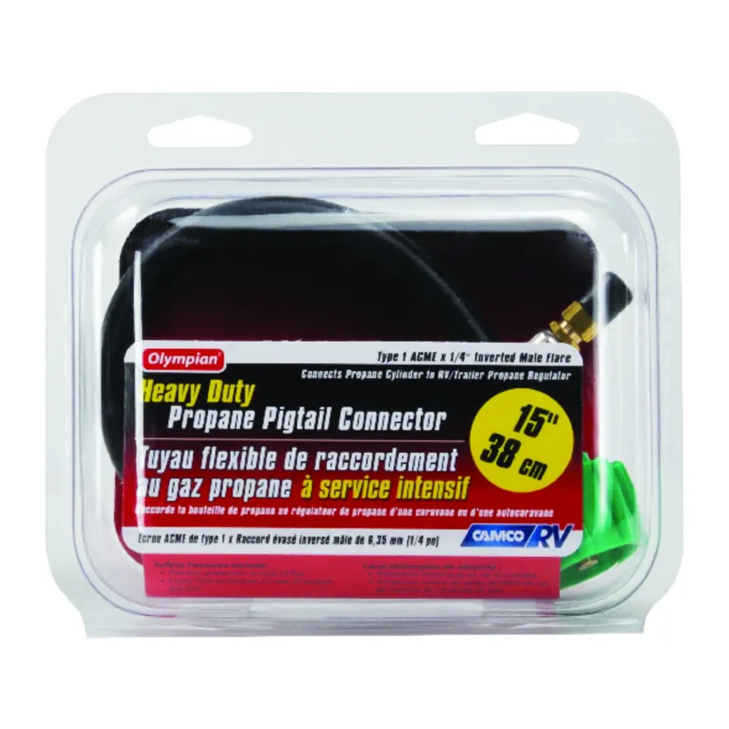 15 In. L Pigtail Propane Hose Connector 1 Pk
