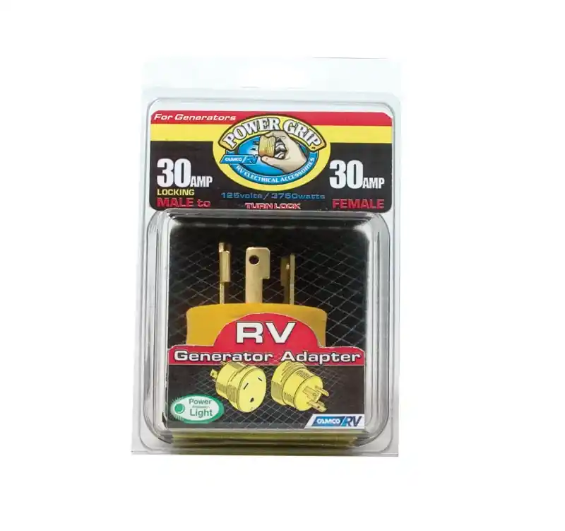 Power Grip 2.1 In. 30 Amps Rv Generator Adapter 30 Amp 1 Pk