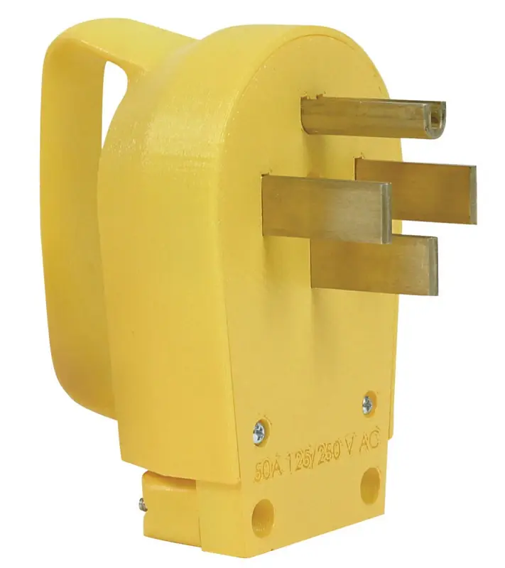2.9 In. 50 Amps Rv Male Plug Replacement 50 Amp 1 Pk