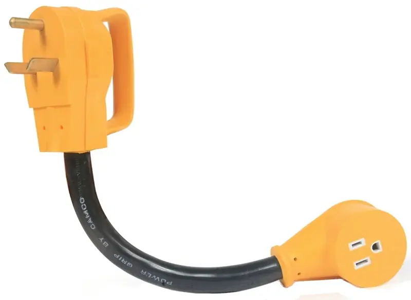Power Grip 12 In. 30 Amps Rv Electrical Adapter 30-15a 1 Pk