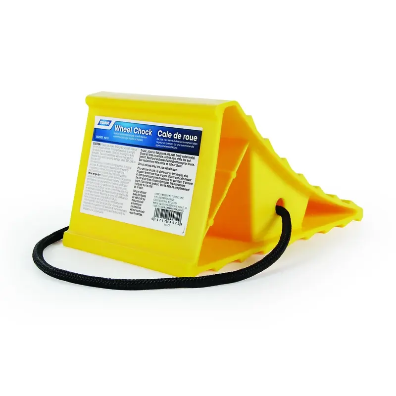 For Wheel Chock With Rope Up To 26 Inch Tires 1 Pk