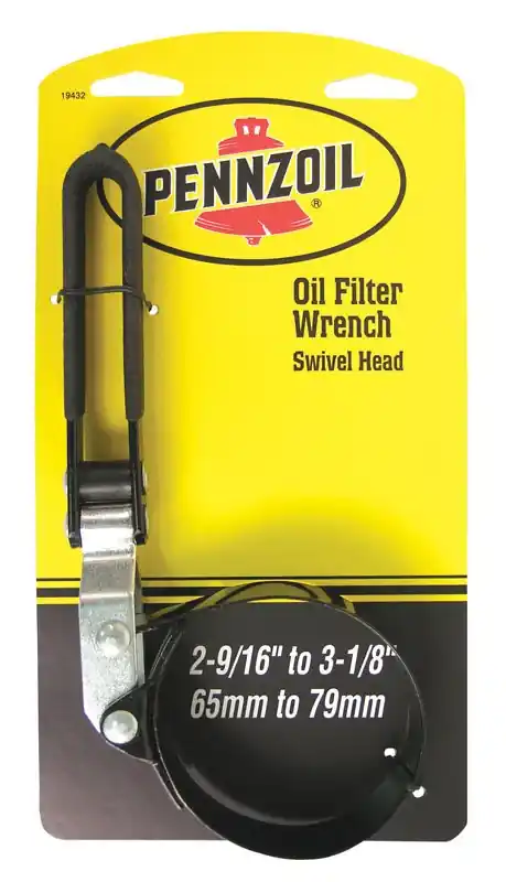 Strap Oil Filter Wrench 3-1/8 In. Heavy Duty Steel Construction
