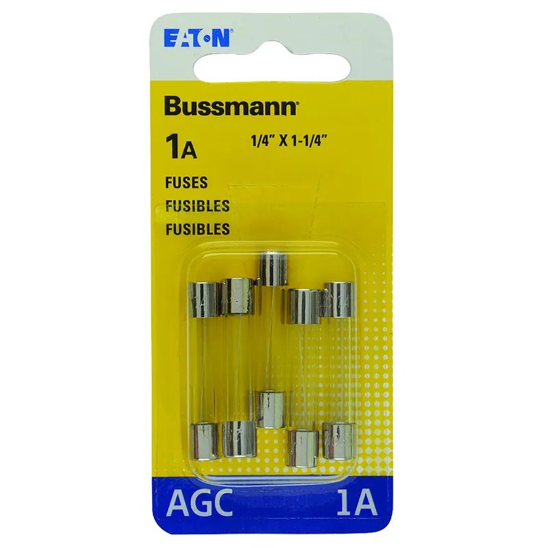 1 Amps Agc Clear Glass Tube Fuse 5 Pk