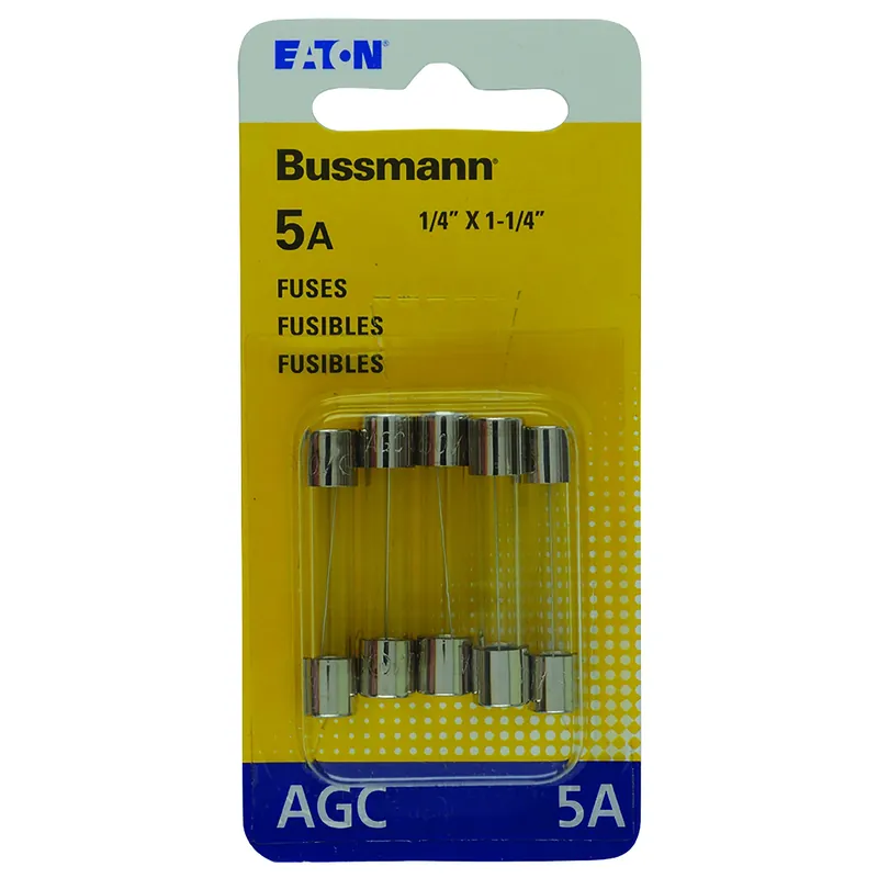 5 Amps Agc Clear Glass Tube Fuse 5 Pk
