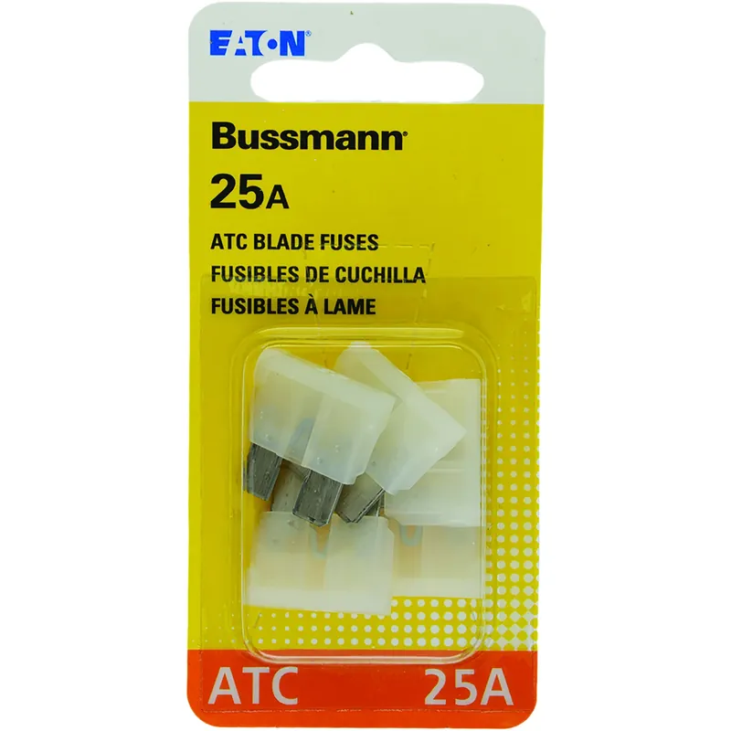 25 Amps Atc Clear Blade Fuse 5 Pk