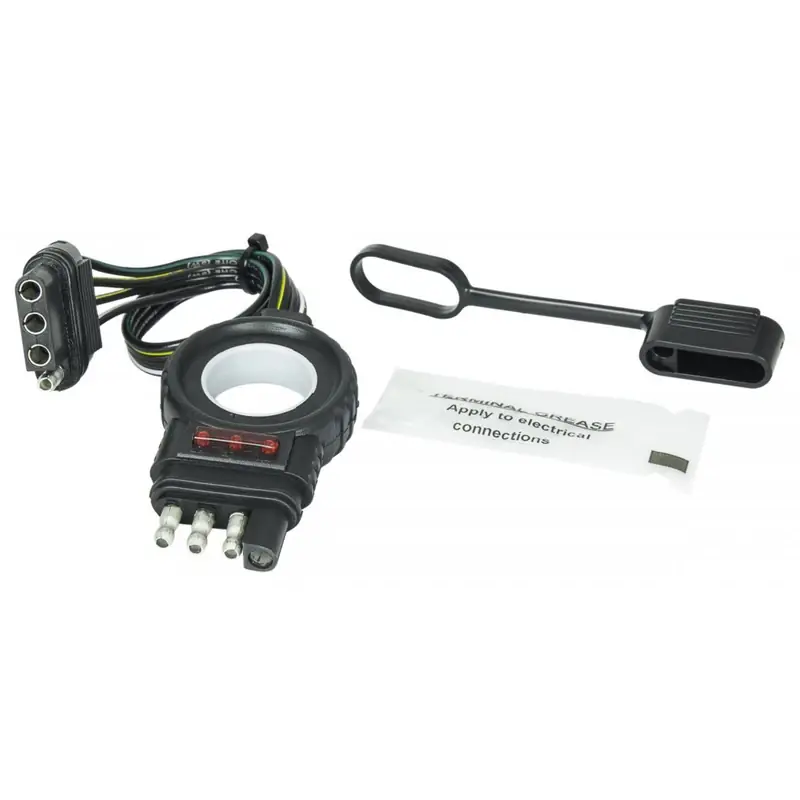 Endurance 4 Flat Trailer Wiring Connector 12 In. With Led Test Functionality