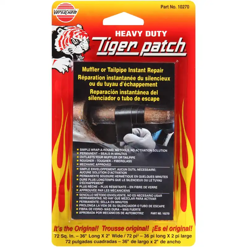 Tiger Patch Muffler/tailpipe Tape 36 In. - Permanent Automotive Repair Solution
