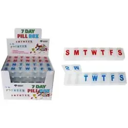 1982902 7 Day Pill Box For Organized Medication Management