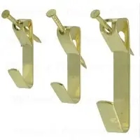 Assorted Brass Picture Hangers - Durable And Versatile For Home Decor