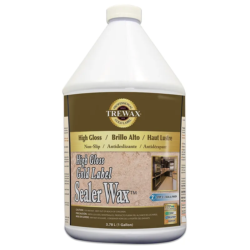 Gold Label Floor Sealer Wax, Gloss Finish, 128 Oz.