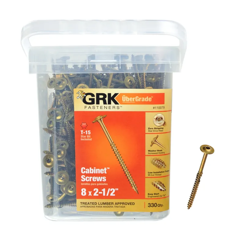 No. 8 X 2-1/2 In. L Star Climatek W-cut Cabinet Screws 330 Pk