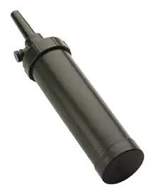 Composite Muzzleloader Tubular Flask With Valve - Black