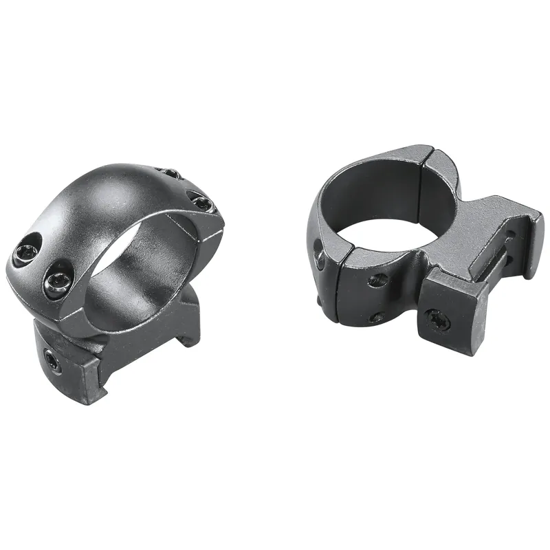 Grand Slam 1-inch High Steel Top Mount Scope Rings - Matte Black