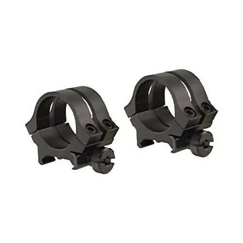49046 Quad Lock 1-inch Medium Height Scope Rings - Matte Black Finish