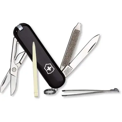 Classic Sd Swiss Army Pocket Knife - Black - 2.3" Length - 58 Mm