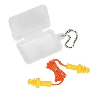 Deluxe Ear Plugs, Corded With Case, Orange