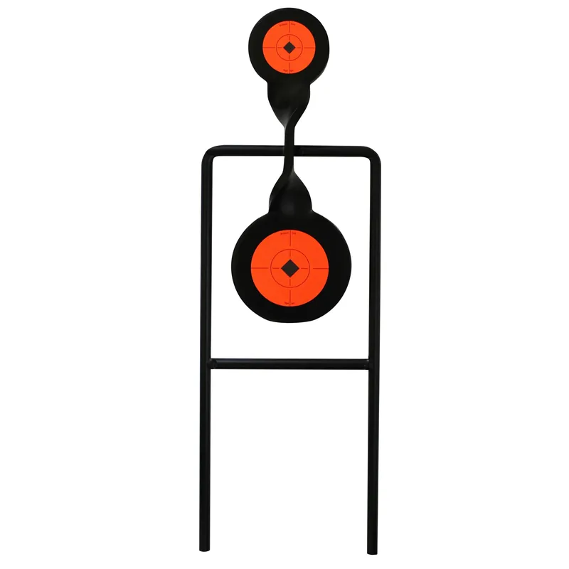 Double Magnum .44 Action Spinner Target - 3"/4.25" Black/orange