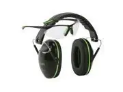 Gamma Junior Hearing Protection Shooting Earmuffs & Safety Glasses, Black/neon Green