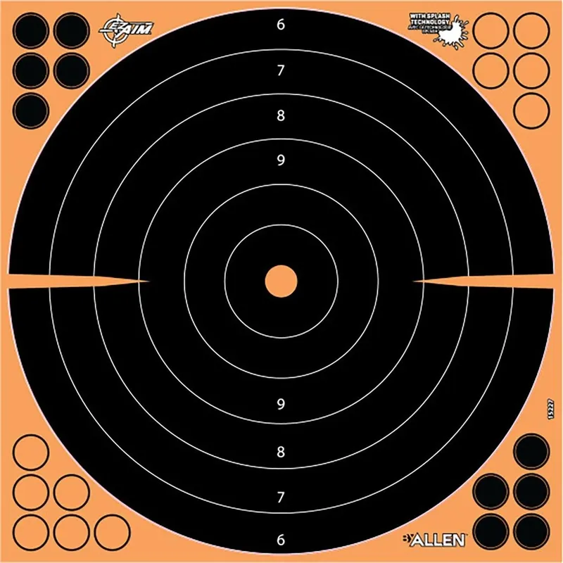 1403231 17.5 X 17.5 In. Ezaim Splash Bullseye Adhesive Target, Pack Of 5