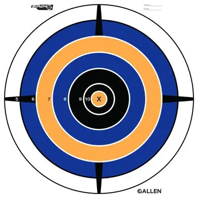 Ez Aim Bullseye Target, White, 12-pk.