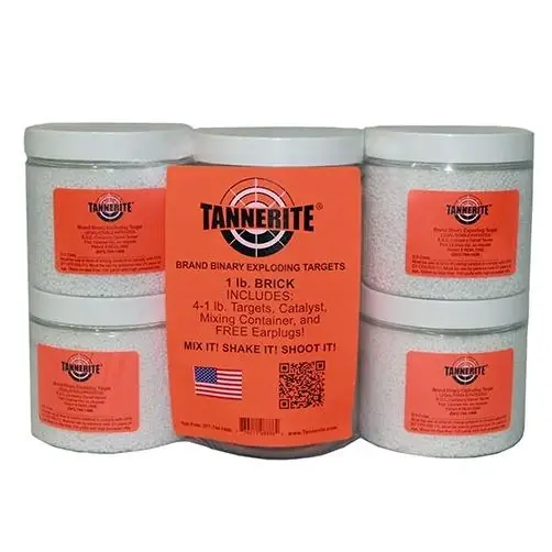 1br Tannerite Brand Binary Exploding Targets;includes;- 4 1 Lb Targets;- Mixing